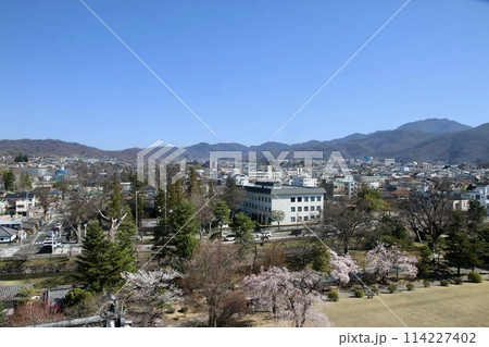 天守からの眺め・松本城・北方面（長野県・松本市） 114227402