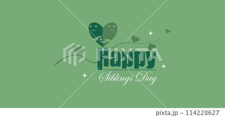 Celebrate Sibling Day with Stunning Illustration Celebrate Sibling Day with Stunning Illustration 114228627