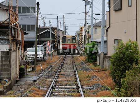 紀州鉄道　西御坊駅付近の線路 114229059