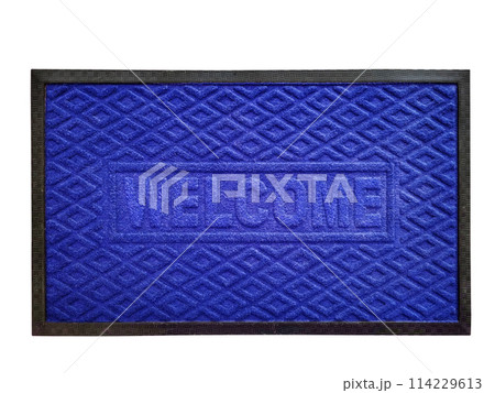 doormat isolated on white background doormat isolated on white background 114229613