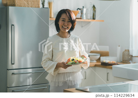 a forty-something woman a forty-something woman 114229634