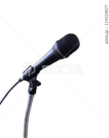 Microphone isolated on white background 114229677