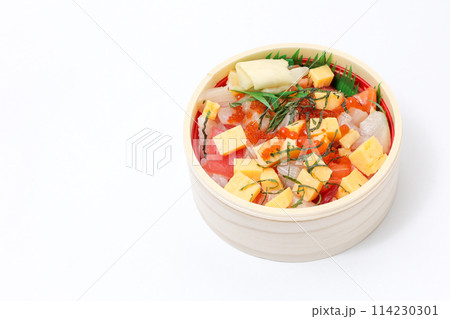 海鮮, 刺身, ネタ, 魚介類, 海鮮丼, 和食, 料理, 丼もの, 寿司, マグロ, サーモン 114230301