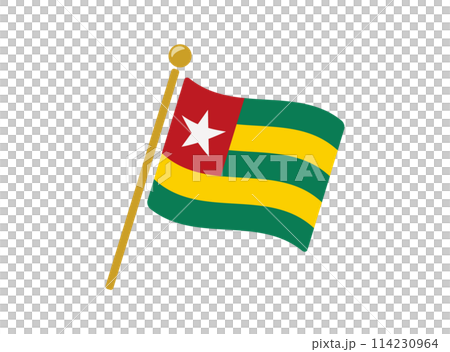 Togo flag icon vector illustration 114230964
