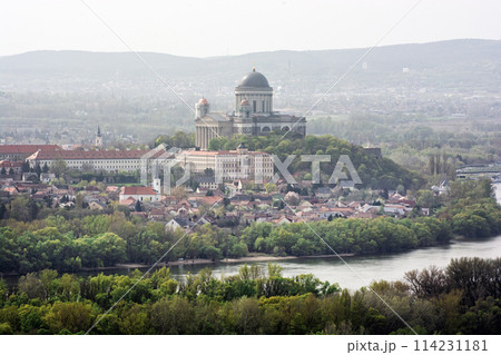 Esztergom basilica from Burda mountain, Slovakia Esztergom basilica from Burda mountain, Slovakia 114231181