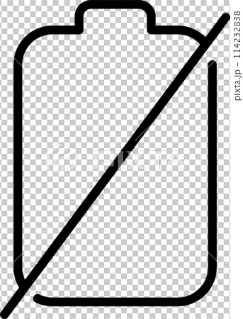 Battery icon showing empty battery 114232838