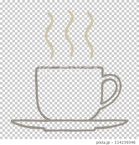 シンプルなカップのイラスト 114239346