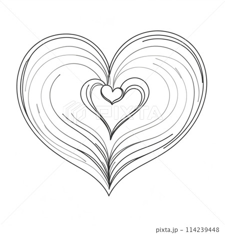 ハートの中のハート 114239448