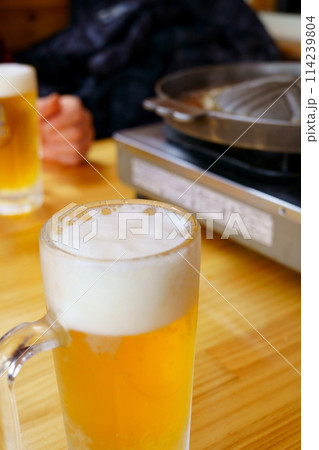 生ビールとジンギスカン鍋 生ビールとジンギスカン鍋 114239804