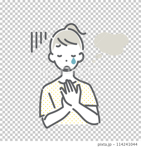 月経前症候群症状 PMS シンプルでお洒落な線画イラスト 月経前症候群症状 PMS シンプルでお洒落な線画イラスト 114241044