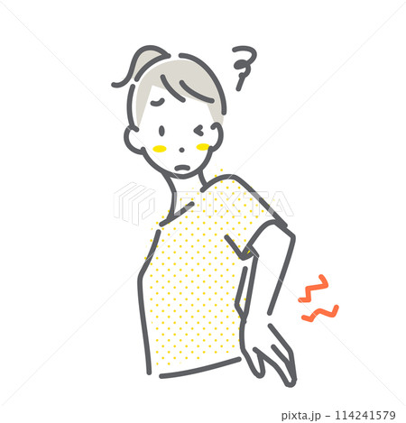 月経前症候群症状 PMS シンプルでお洒落な線画イラスト 月経前症候群症状 PMS シンプルでお洒落な線画イラスト 114241579