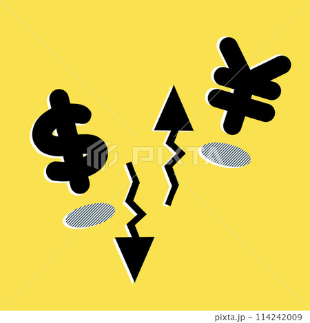 円高ドル安のイメージ 114242009