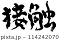 接触　コマノリュウジの筆文字 114242070