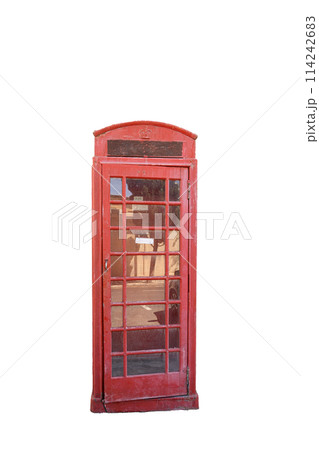 Old Telephone booth in Valletta, Malta. 114242683