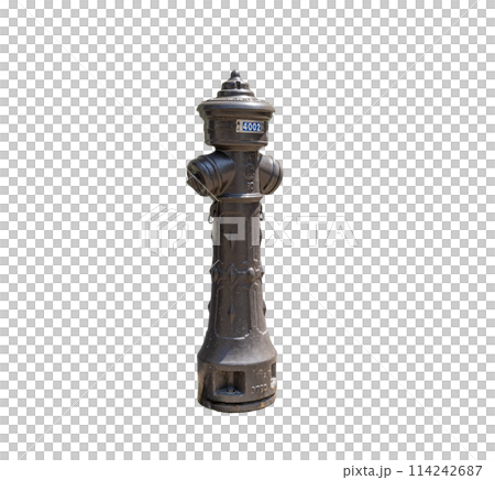 A hydrant. 114242687