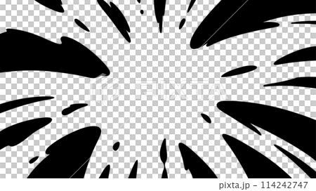 Explosion effect illustration_silhouette_16:9 114242747