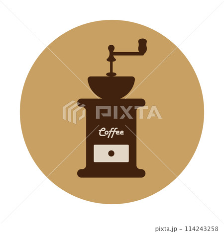 コーヒーミル　アイコン　シルエット 114243258