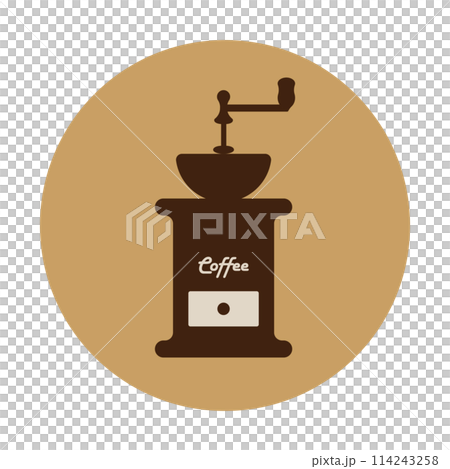 コーヒーミル　アイコン　シルエット 114243258