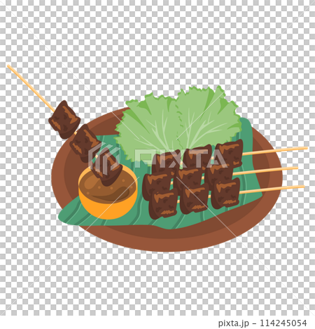 Beef satay sate daging indonesia food Beef satay sate daging indonesia food 114245054