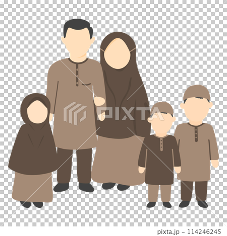 family illustration of a happy lovely family illustration of a happy lovely 114246245