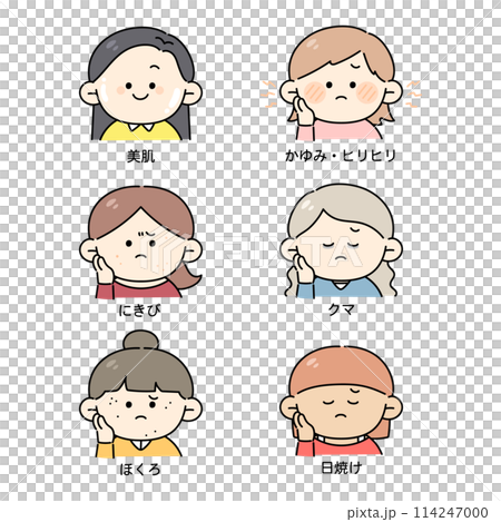 皮膚問題女性插畫集 皮膚問題女性插畫集 114247000