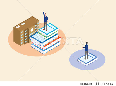 教育格差のイメージイラスト 114247343