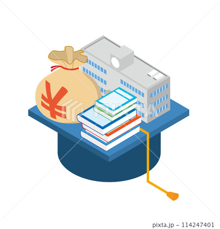 教育費や学費のイメージイラスト 114247401