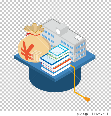 教育費や学費のイメージイラスト 114247401