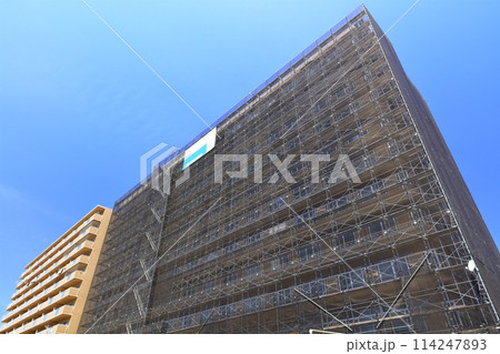 マンション・ビル建設・改修工事現場のイメージ マンション・ビル建設・改修工事現場のイメージ 114247893