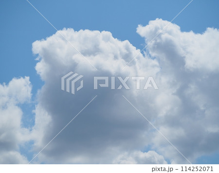 Bright blue sky and white clouds - Stock Photo [114252071