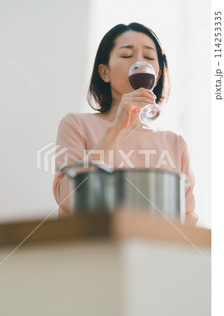 a forty-something woman a forty-something woman 114253335