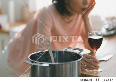 a forty-something woman a forty-something woman 114253347