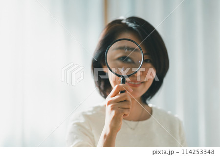 a forty-something woman a forty-something woman 114253348