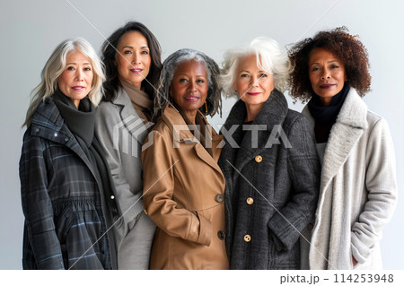 Group of Women Standing Together Group of Women Standing Together 114253948