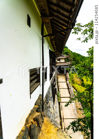 【日本遺産】吹屋にある豪邸の広兼邸の土塀と楼門2　岡山県高梁市成羽町 114254085