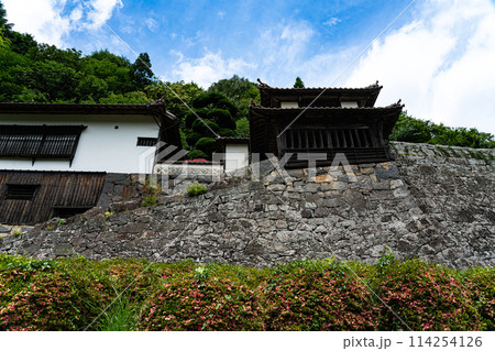 【日本遺産】吹屋にある豪邸の広兼邸の楼門と石垣2 岡山県高梁市成羽町 【日本遺産】吹屋にある豪邸の広兼邸の楼門と石垣2 岡山県高梁市成羽町 114254126