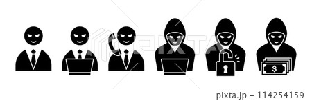 ハッカー・悪人のアイコン 114254159