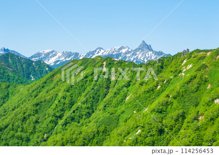 夏の燕岳登山(合戦尾根から望む槍ヶ岳) 夏の燕岳登山(合戦尾根から望む槍ヶ岳) 114256453