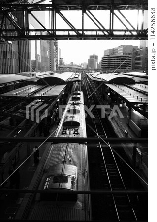 大阪梅田付近の都市景観 114256638