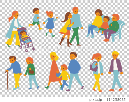 行走的人的手寫插圖 行走的人的手寫插圖 114258085