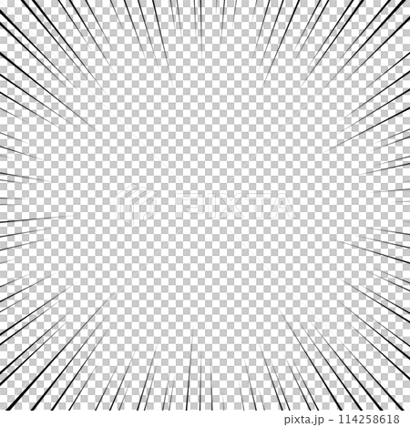集中線の背景ベクターイラスト 正方形 集中線の背景ベクターイラスト 正方形 114258618