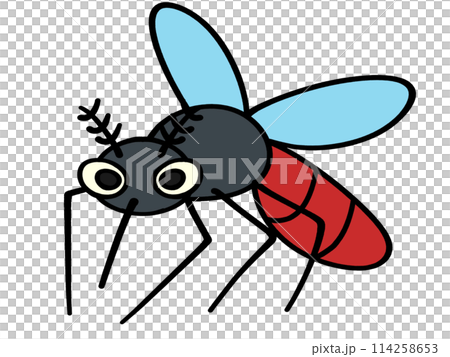 かわいい蚊のイラスト素材 114258653