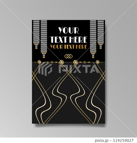 Art Nuevo luxury template flowers and city lights a Modern Art Nuevo luxury template flowers and city lights a Modern 114259027