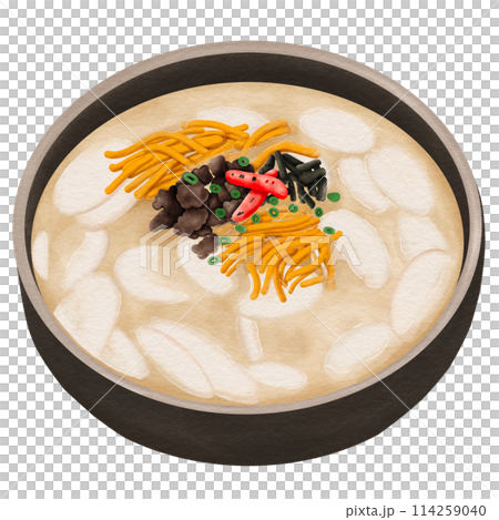 Rice Cake Soup Korean food 114259040