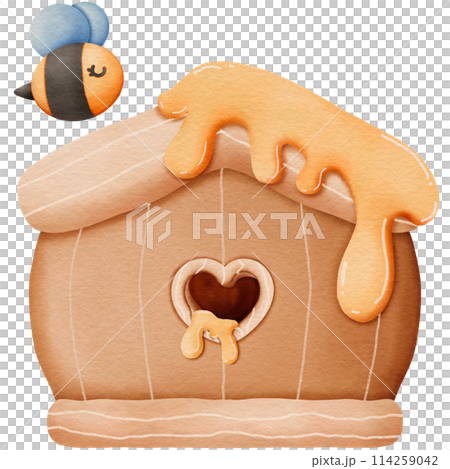 Bee and honeycomb Bee and honeycomb 114259042