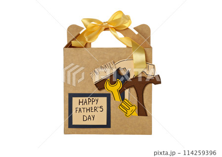 Father's day gift png isolated on white background. Father's day gift png isolated on white background. 114259396