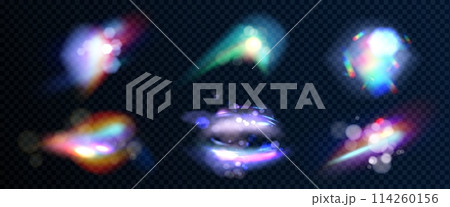 Iridescent diamond flare light with overlay effect Iridescent diamond flare light with overlay effect 114260156