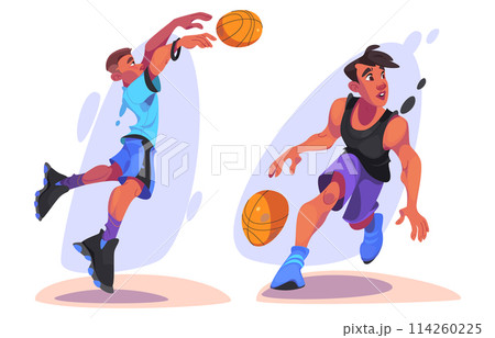 Basketball player in uniform 114260225