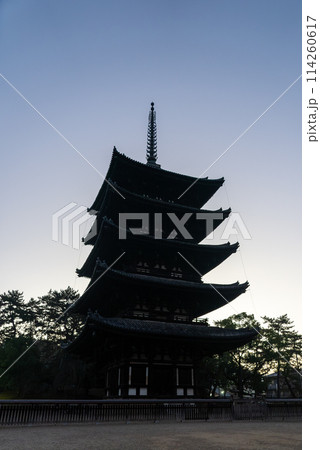 奈良の興福寺の五重塔 114260617