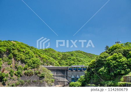 新緑の天ケ瀬ダム 京都府宇治市 新緑の天ケ瀬ダム 京都府宇治市 114260679
